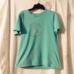 Blue Martha's Vineyard Life is Good tee